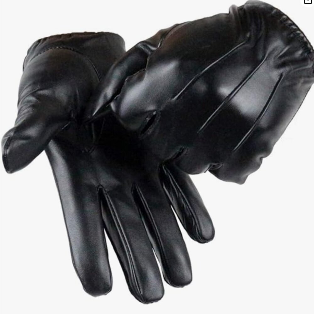 Man's Leather Touchscreen Gloves - image 1